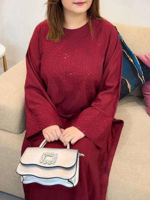 ANGEL MEHROON SET
